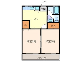 シティハイム小関Ⅱの物件間取画像